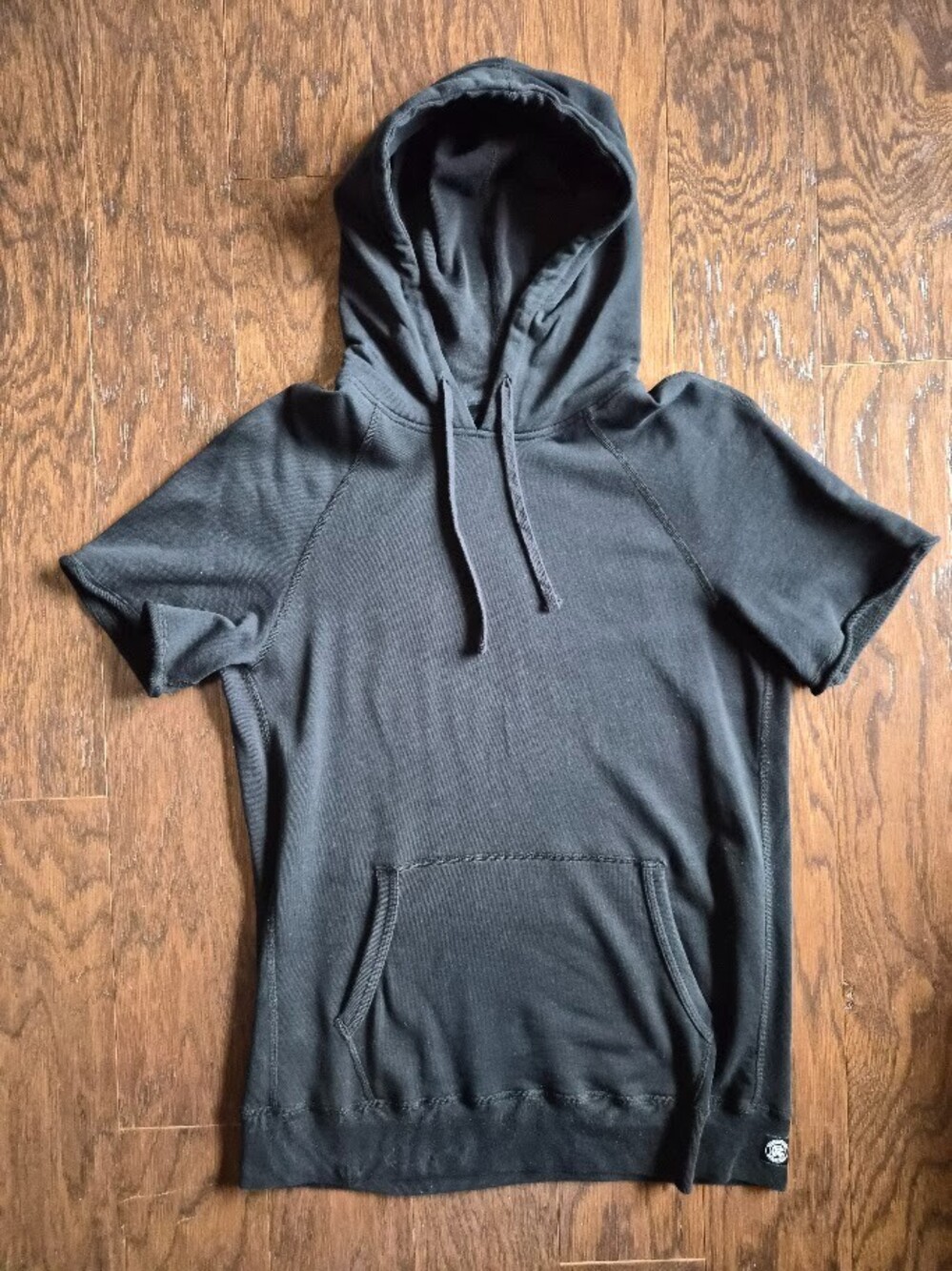 Reigning Champ Short Sleeve Hoodie Mens Medium Black Pima Cotton Canada Lot 3026